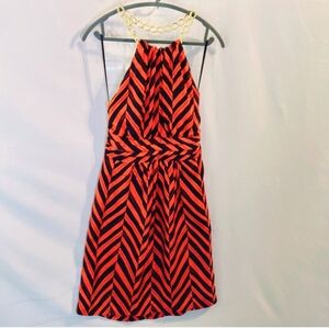 Milly Chevron backless dress